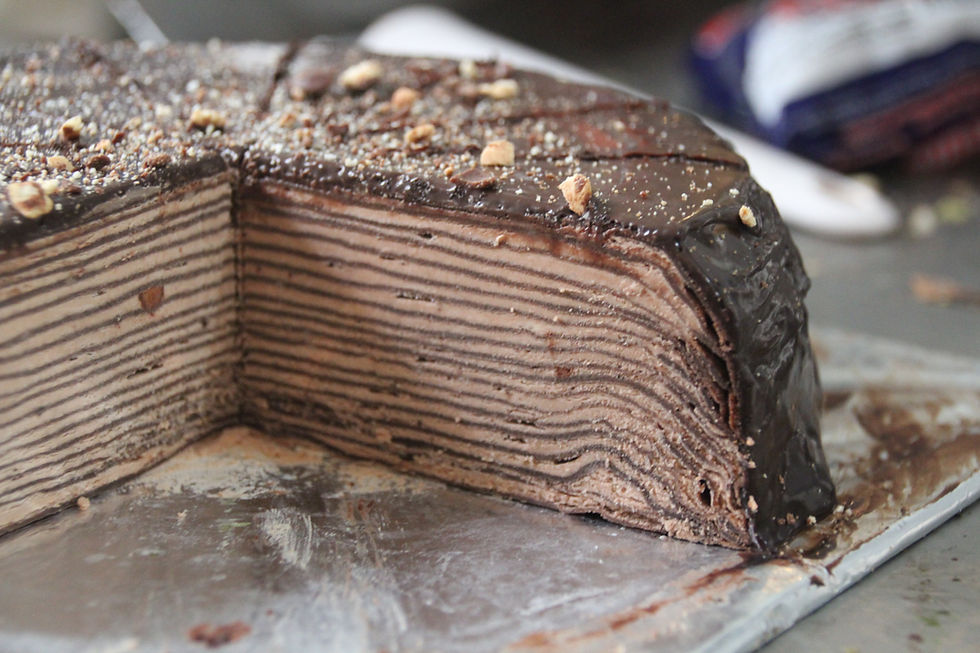 Darkest Chocolate Mille Crepe